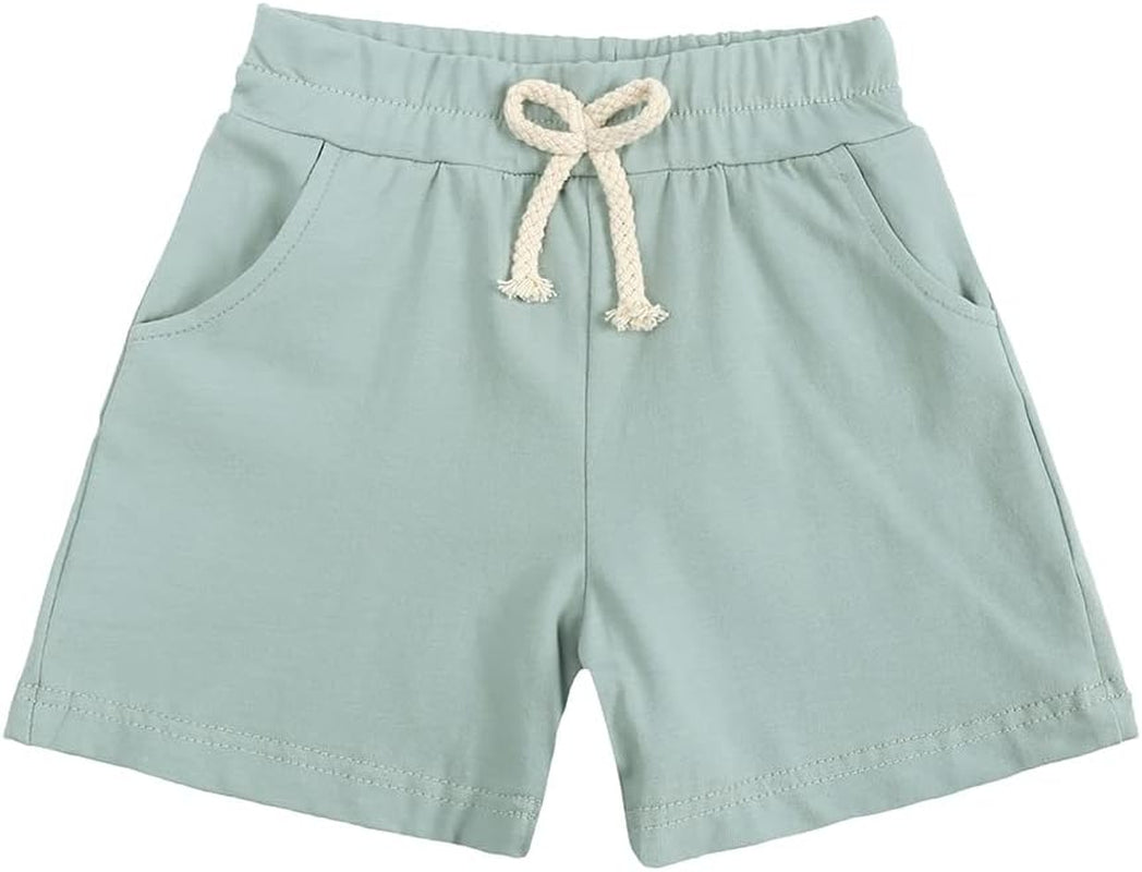 Baby Girls Boys 3 Pack Cotton Linen Blend Cute Bloomer Shorts Loose Harem Shorts